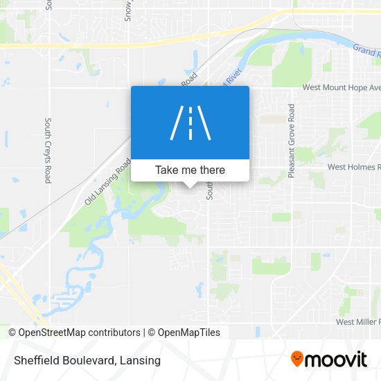 Mapa de Sheffield Boulevard