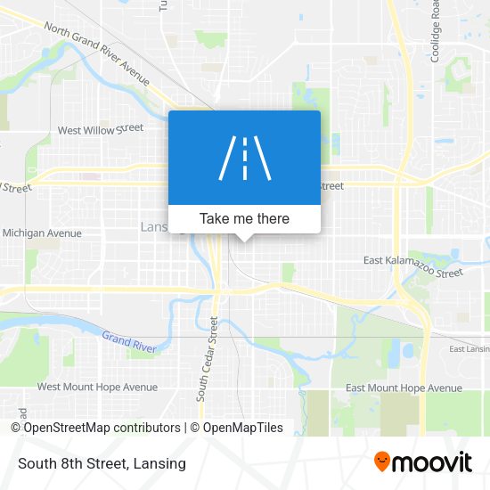 Mapa de South 8th Street