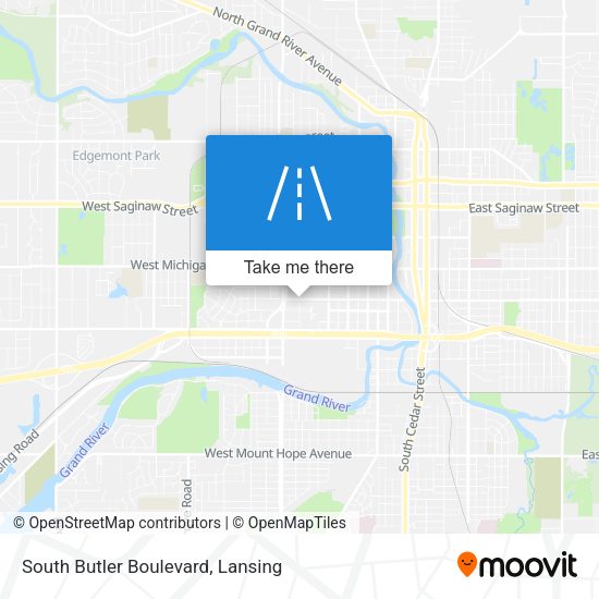 South Butler Boulevard map