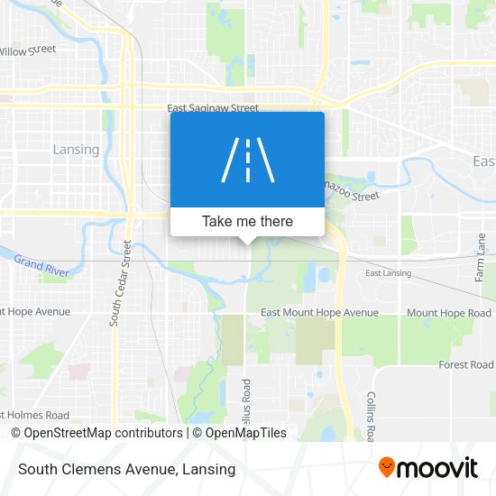 South Clemens Avenue map