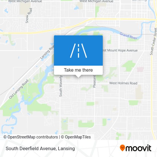 Mapa de South Deerfield Avenue