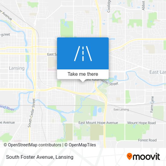 South Foster Avenue map