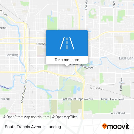 Mapa de South Francis Avenue