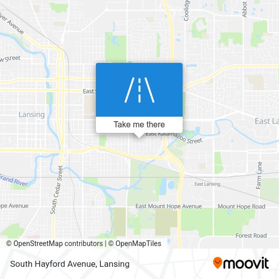 South Hayford Avenue map