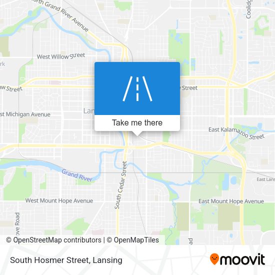 South Hosmer Street map