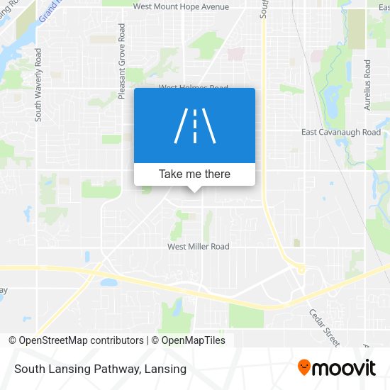 Mapa de South Lansing Pathway