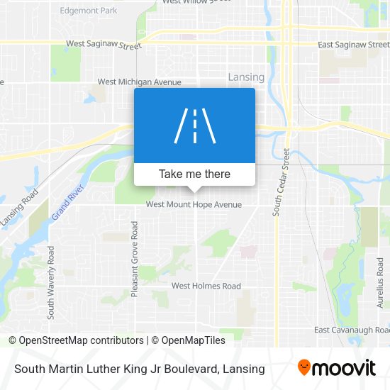 South Martin Luther King Jr Boulevard map