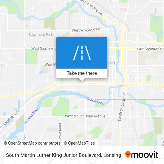 Mapa de South Martin Luther King Junior Boulevard