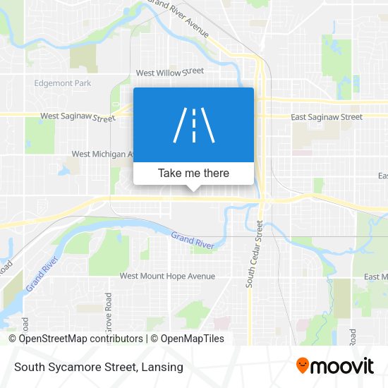 Mapa de South Sycamore Street
