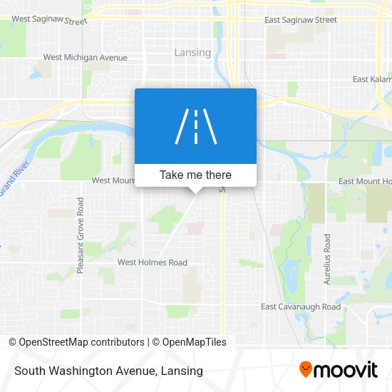 South Washington Avenue map