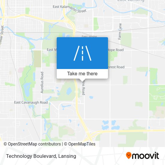 Technology Boulevard map