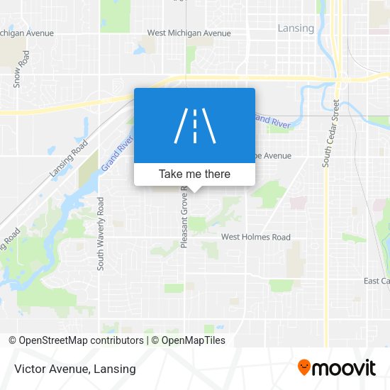 Victor Avenue map