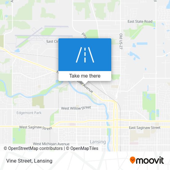 Mapa de Vine Street