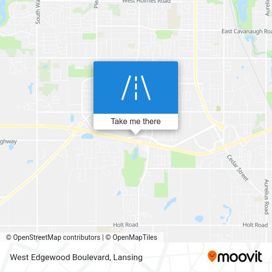 West Edgewood Boulevard map