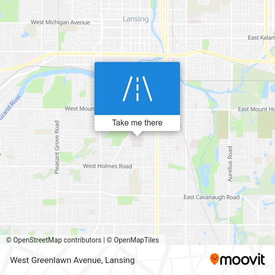 West Greenlawn Avenue map