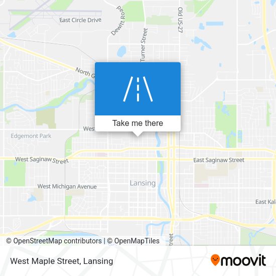 West Maple Street map