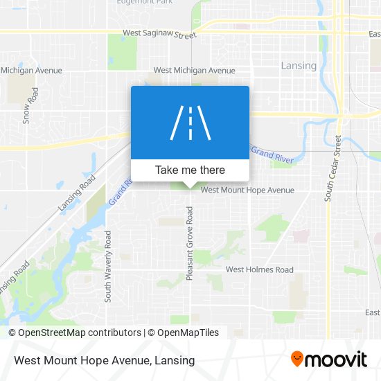 West Mount Hope Avenue map