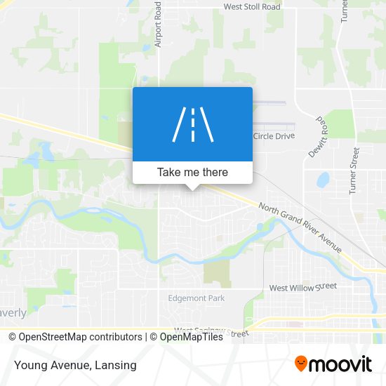 Young Avenue map