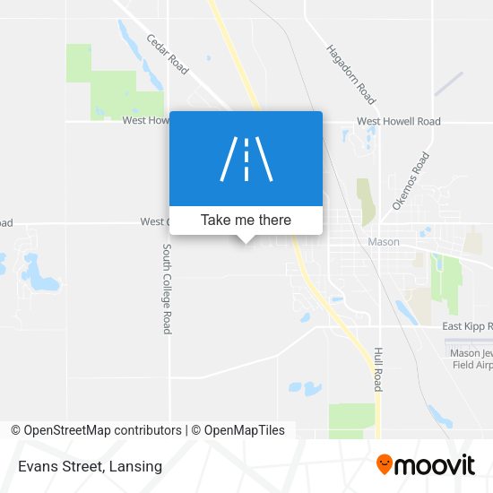 Mapa de Evans Street