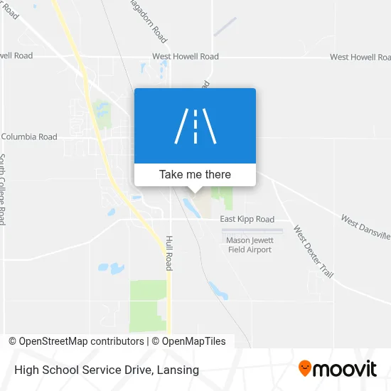 High School Service Drive map