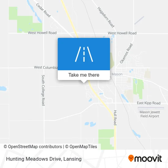 Hunting Meadows Drive map
