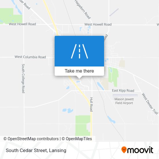 South Cedar Street map