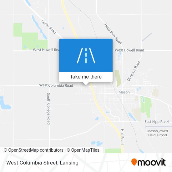 Mapa de West Columbia Street