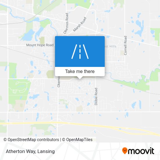 Mapa de Atherton Way