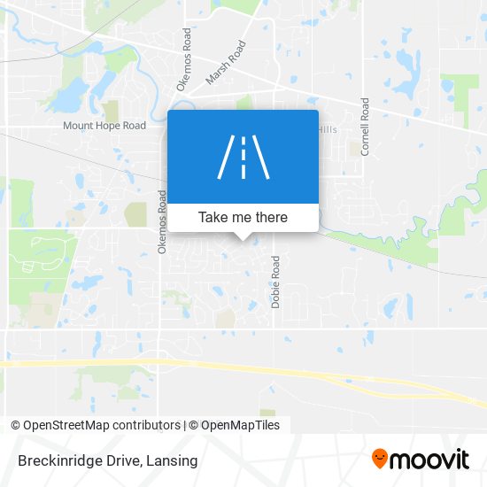 Breckinridge Drive map