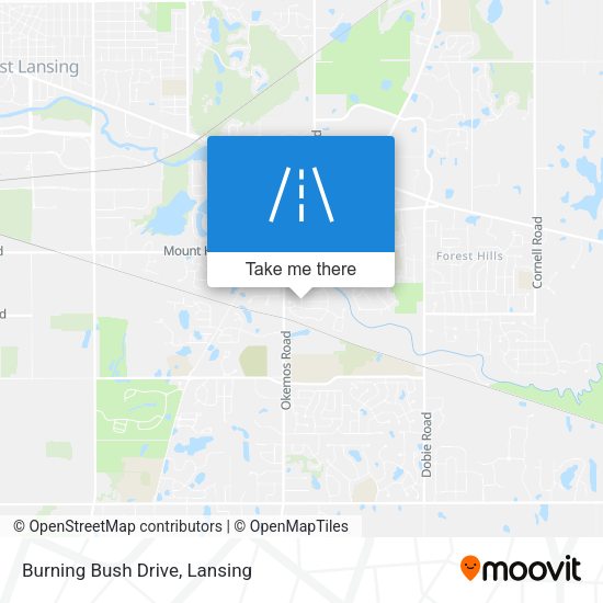 Burning Bush Drive map