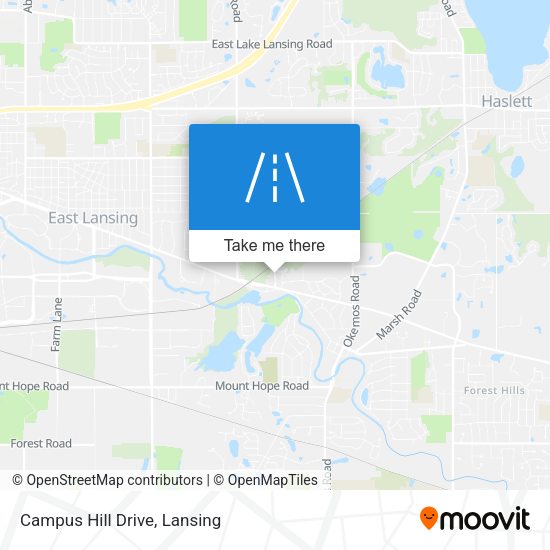 Mapa de Campus Hill Drive