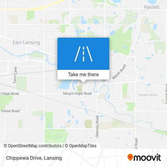 Chippewa Drive map