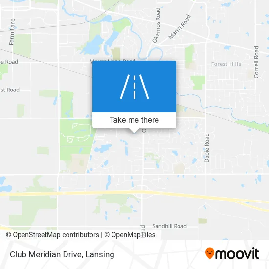 Club Meridian Drive map