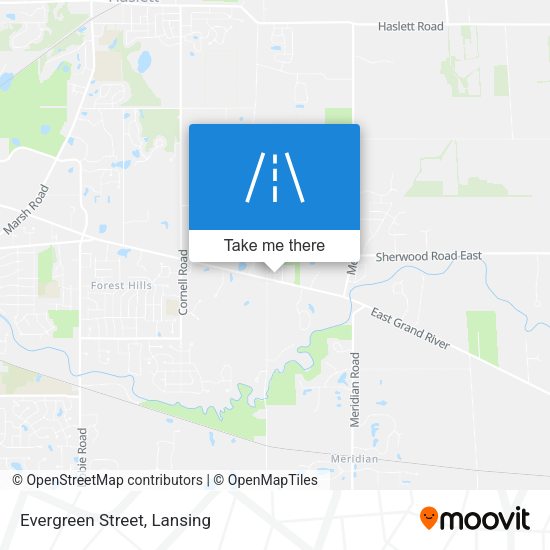 Mapa de Evergreen Street