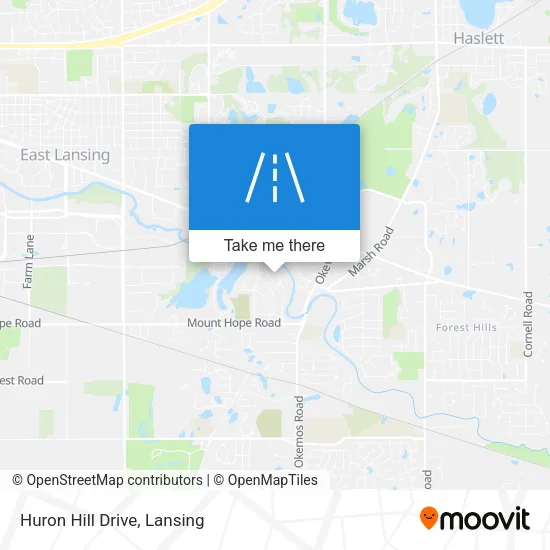 Huron Hill Drive map