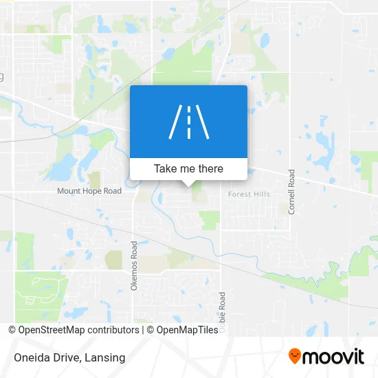 Oneida Drive map