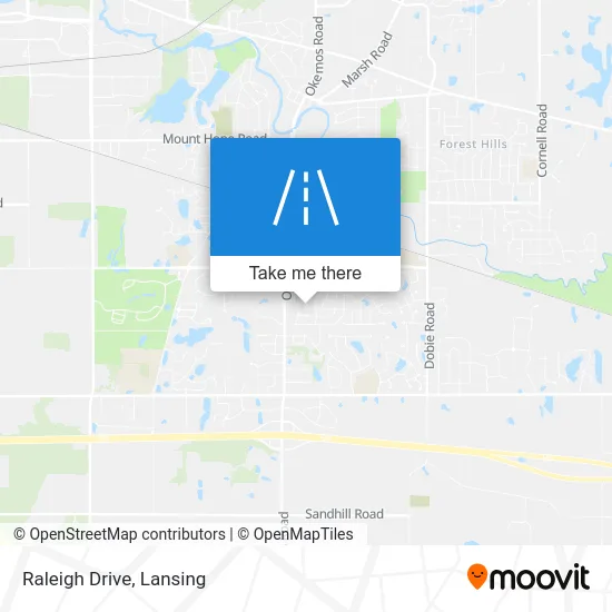 Raleigh Drive map