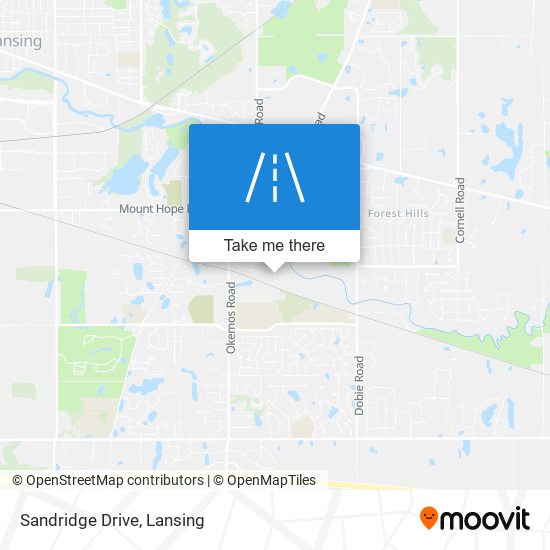 Sandridge Drive map