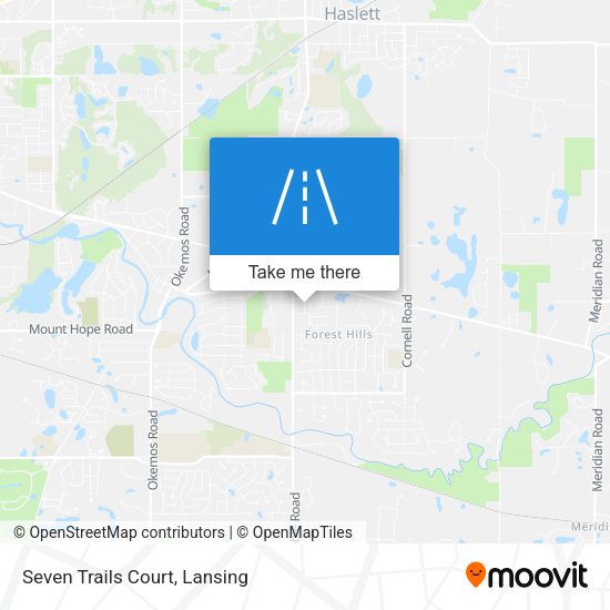 Seven Trails Court map