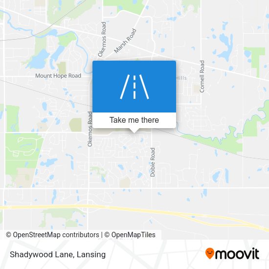 Mapa de Shadywood Lane