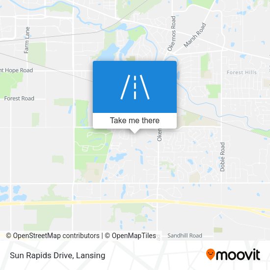 Mapa de Sun Rapids Drive