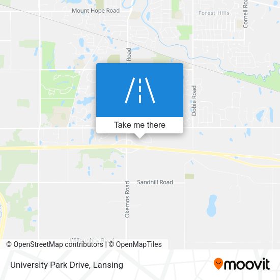 University Park Drive map
