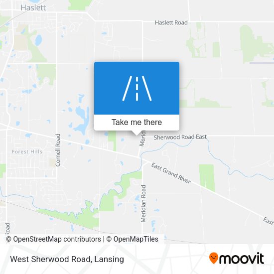 West Sherwood Road map