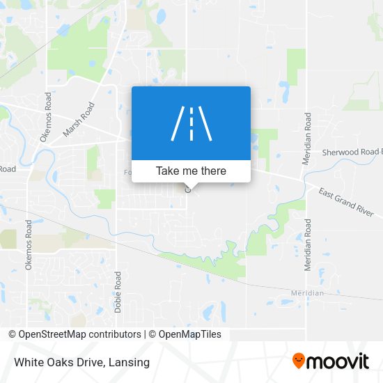 White Oaks Drive map