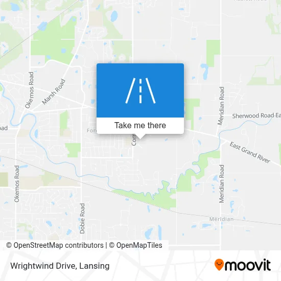 Wrightwind Drive map