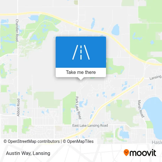 Austin Way map