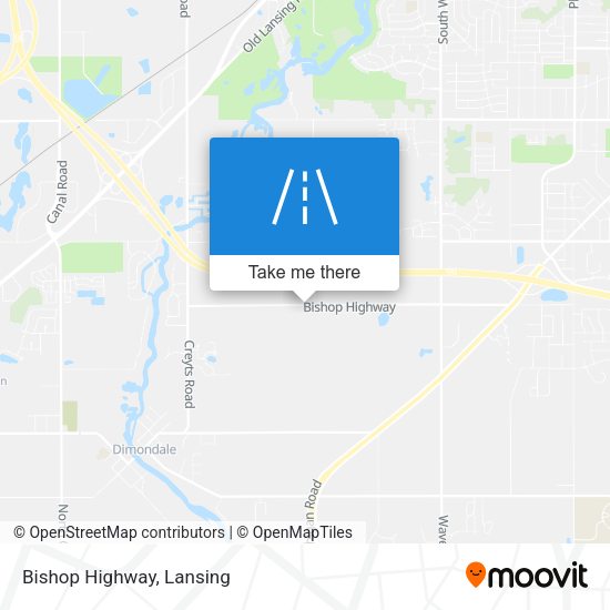 Mapa de Bishop Highway