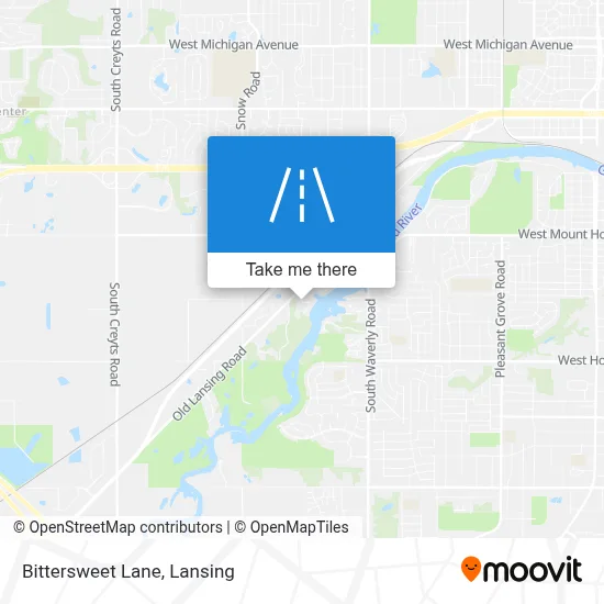 Bittersweet Lane map