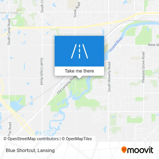 Blue Shortcut map