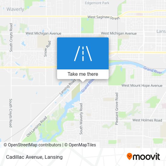 Cadillac Avenue map